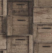 Wood Crates Dark Wood Distressed Wood Wallpaper Wallpaper