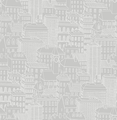 Limelight Grey City Wallpaper Wallpaper