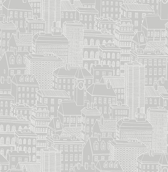 Limelight Grey City Wallpaper Wallpaper