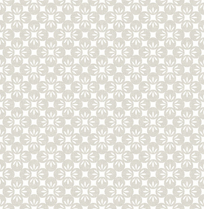 Orbit Neutral Floral Wallpaper Wallpaper