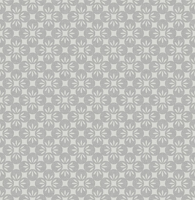 Orbit Grey Floral Wallpaper Wallpaper