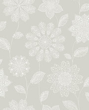 Panache Taupe Floral Wallpaper Wallpaper