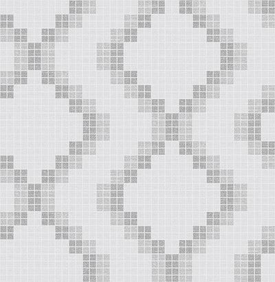 Mosaic Grey Grid Wallpaper Wallpaper