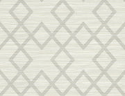 Vana Light Grey Woven Diamond Wallpaper Wallpaper
