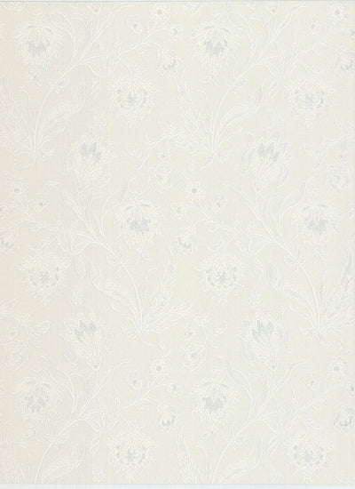 Torcello Platinum Floral Wallpaper Wallpaper