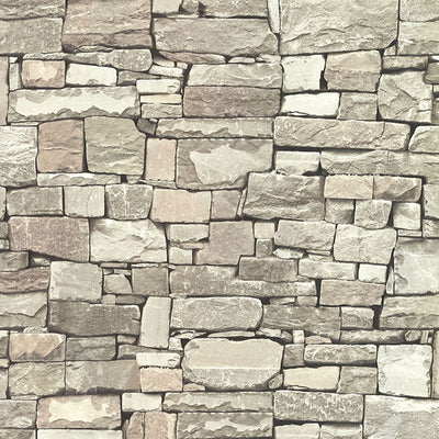 Tallulah Taupe Stone Wallpaper Wallpaper