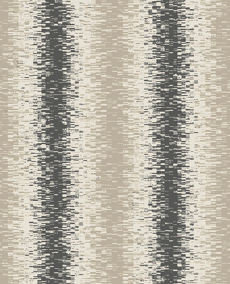 Quake Taupe Abstract Stripe Wallpaper Wallpaper