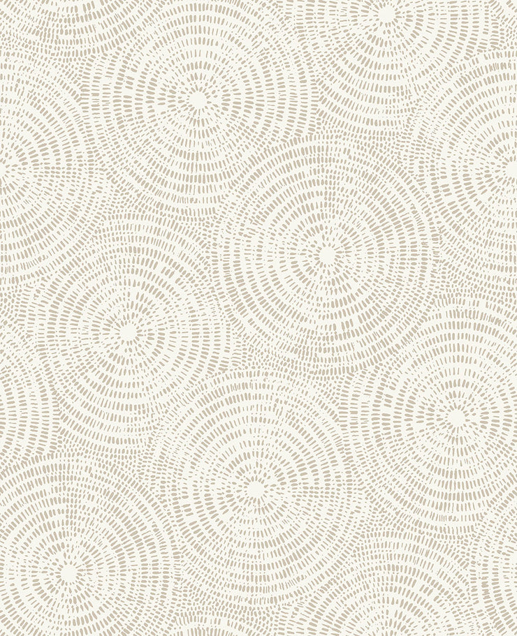 Ripple Taupe Shibori Wallpaper Wallpaper