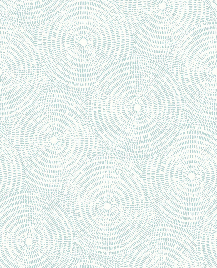 Ripple Light Blue Shibori Wallpaper Wallpaper