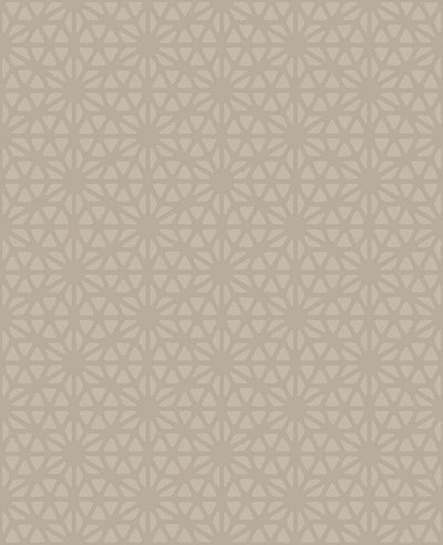 Prism Taupe Geometric Wallpaper Wallpaper