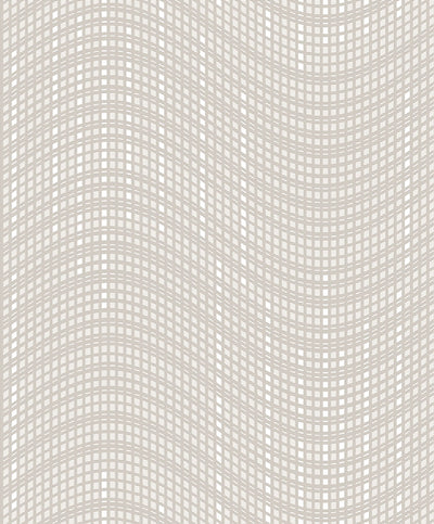 Prudence Cream Wave Wallpaper Wallpaper