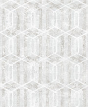 Stormi Light Grey Geometric Wallpaper Wallpaper
