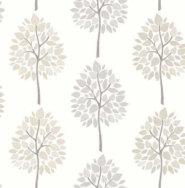 Ceres Grey Tree Wallpaper Wallpaper