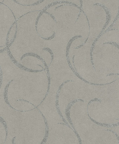 Lysander Grey Scrolls Wallpaper Wallpaper