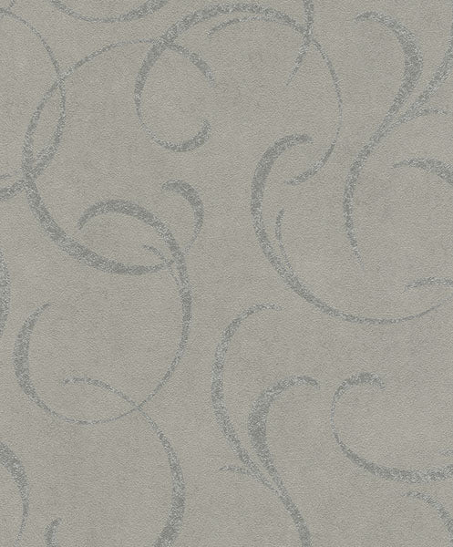 Lysander Grey Scrolls Wallpaper Wallpaper