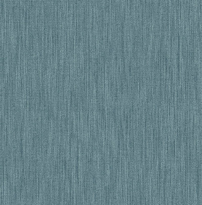 Chiniile Blue Faux Linen Wallpaper Wallpaper