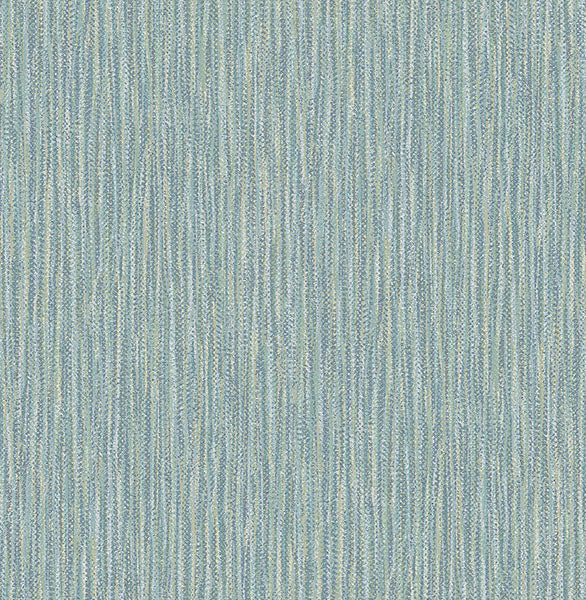 Raffia Aqua Faux Grasscloth Wallpaper Wallpaper