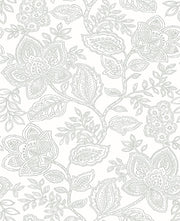 Larkin Grey Floral Wallpaper Wallpaper