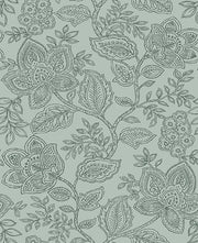 Larkin Green Floral Wallpaper Wallpaper