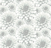 Umbra Light Grey Floral Wallpaper Wallpaper