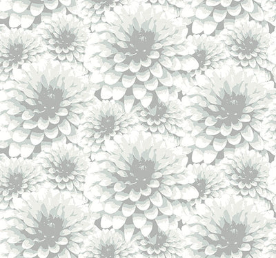 Umbra Light Grey Floral Wallpaper Wallpaper