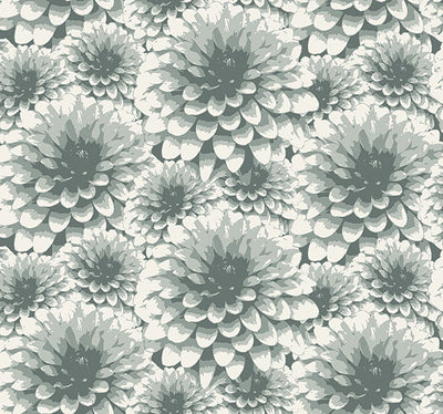 Umbra Teal Floral Wallpaper Wallpaper