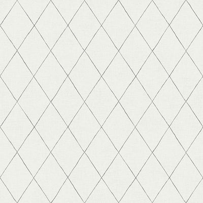 Rhombus Grey Geometric Wallpaper Wallpaper