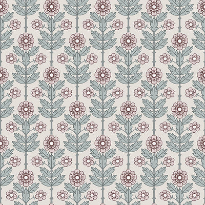 Aya Eggshell Floral Wallpaper Wallpaper