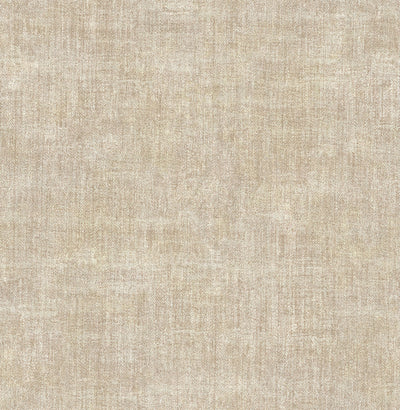 Gramercy Beige Linen Wallpaper Wallpaper