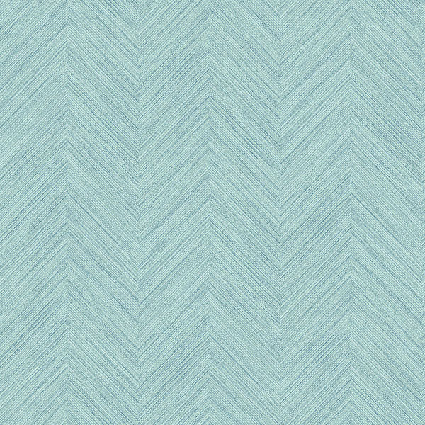 Caladesi Aqua Faux Linen Wallpaper Wallpaper