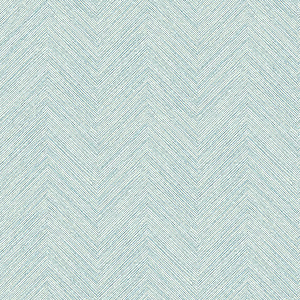 Caladesi Teal Faux Linen Wallpaper Wallpaper
