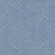 Caladesi Blue Faux Linen Wallpaper Wallpaper