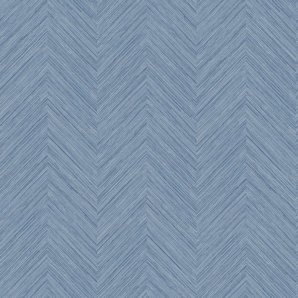 Caladesi Blue Faux Linen Wallpaper Wallpaper