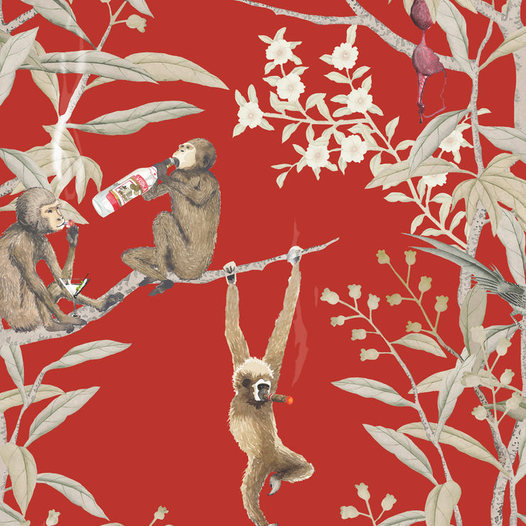 Monkey Wallpaper 2 stock vector Illustration of chimpanzee  86420351