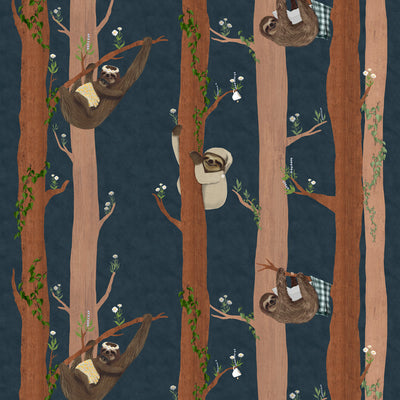 Sleepy Sleepy Sloths - Tilia Wallpaper