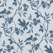 Birds In Trees - Blue Wallpaper