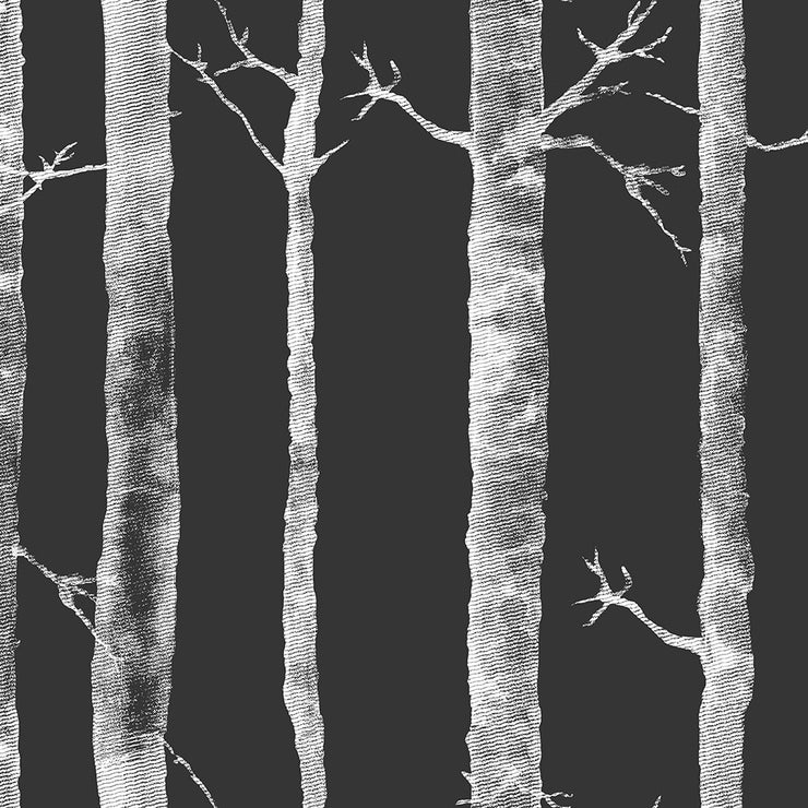 Aspen Tree - Charcoal Wallpaper
