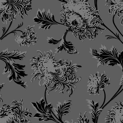 Chrysanthemum - Grey Wallpaper