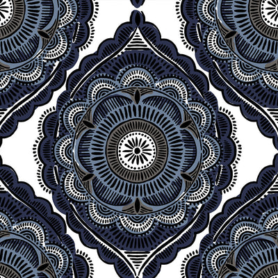Gypsy - Denim Wallpaper
