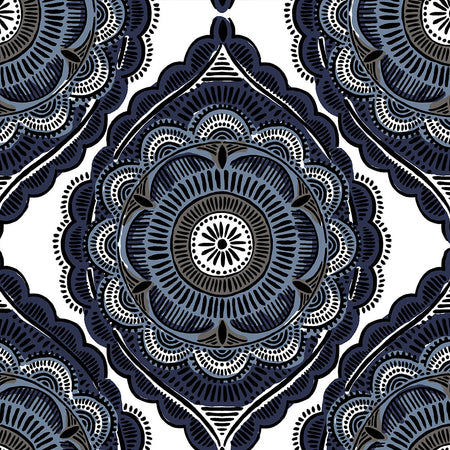 Gypsy - Denim Wallpaper