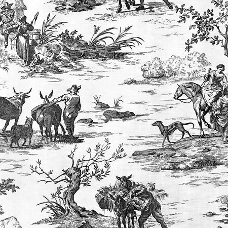 Cluny - Noir Wallpaper