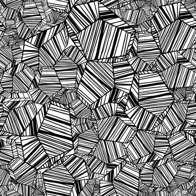 Pyrite - Black and White Wallpaper