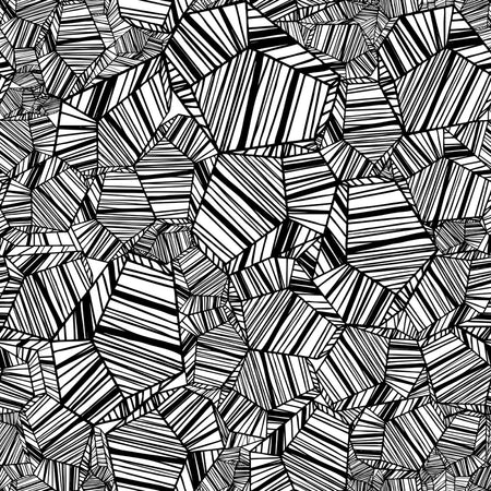 Pyrite - Black and White Wallpaper