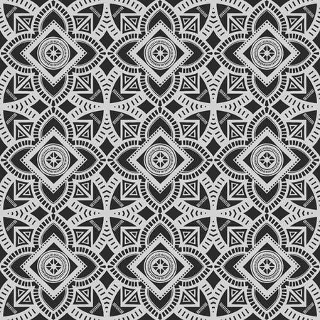 Moroccan Stamp - Granite Wallpaper