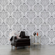 Peacock Feathers Wallcovering