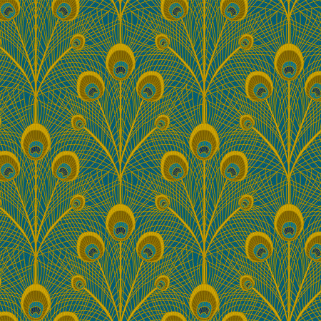 Peacock Feathers - Quill Wallpaper