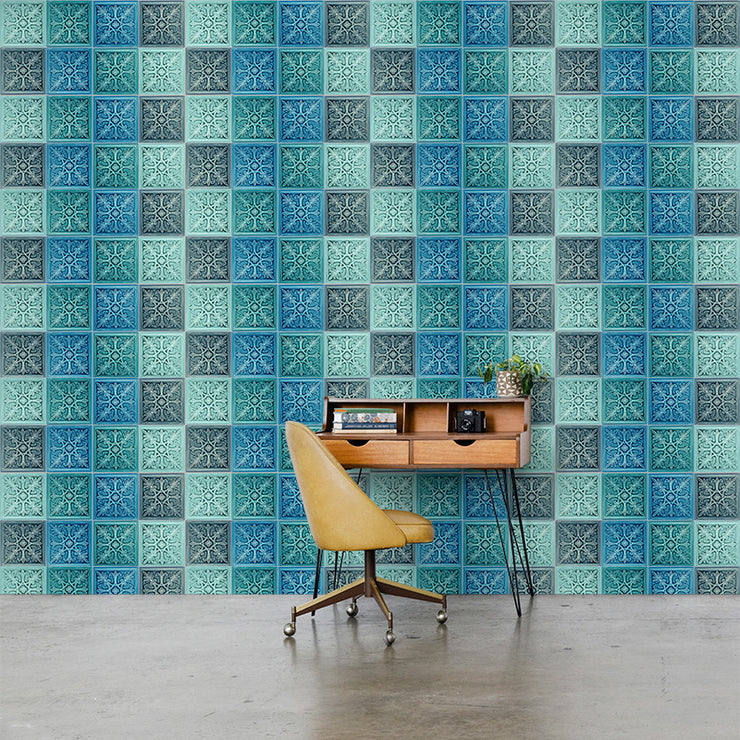 Isabella Faux Tile Wallcovering