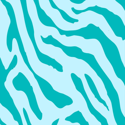 Tiger - Teal Wallpaper