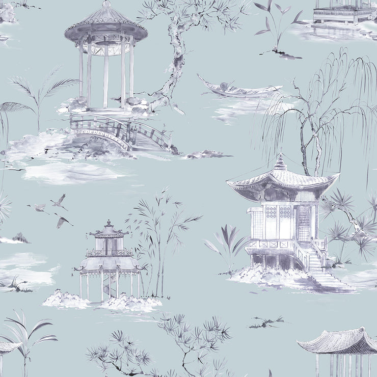 Suzhou Toile - Cloud Wallpaper
