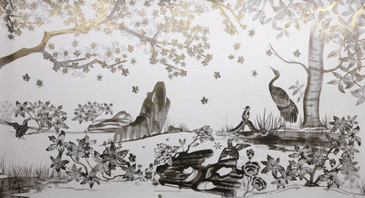 Yoshino Cherry Chinoiserie - Aurum Mural